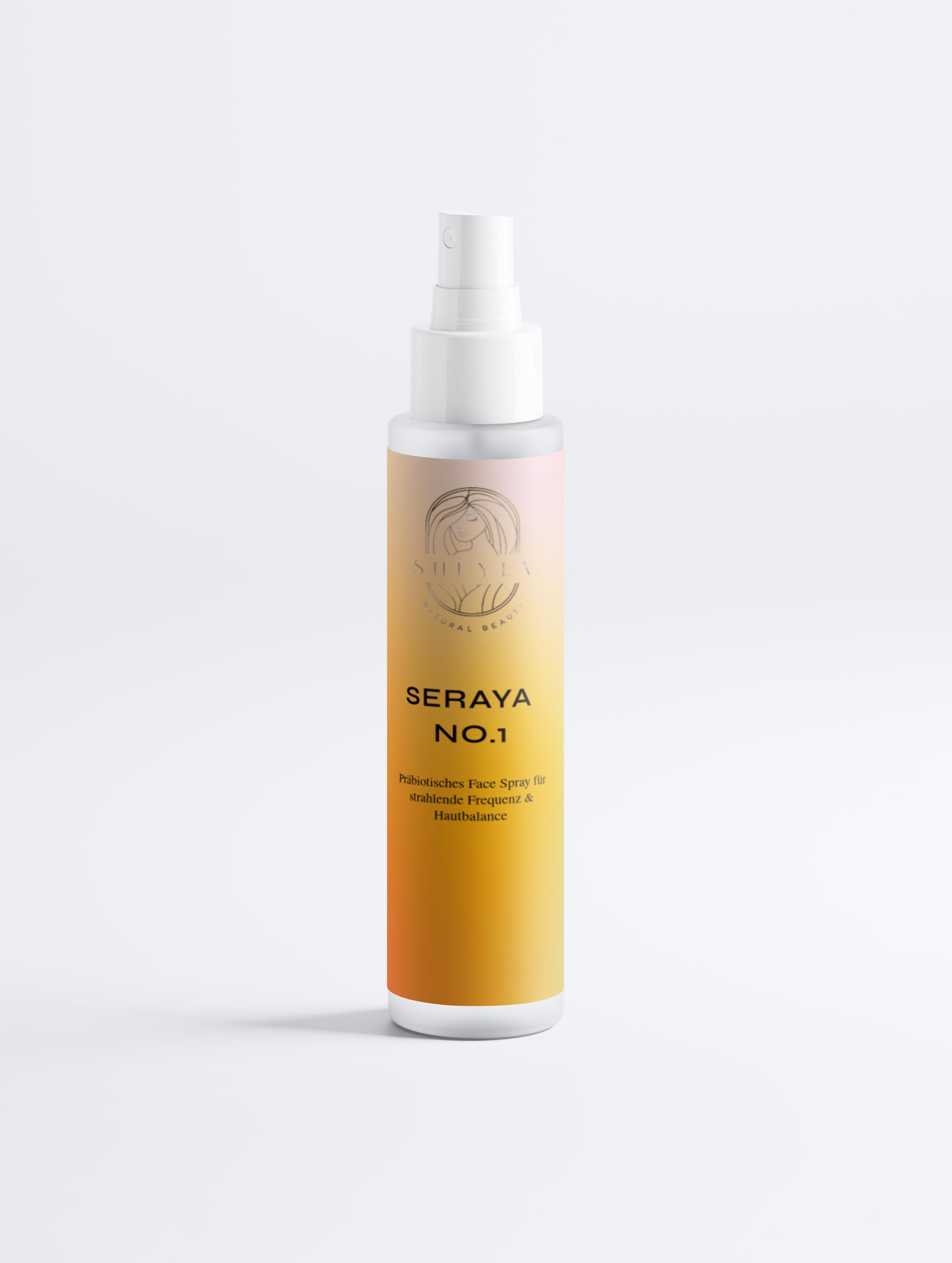 Seraya NO.1 Frequenz Face Spray – präbiotischer Gesichtsspray mit Hyaluronsäure für Feuchtigkeit und Schutz