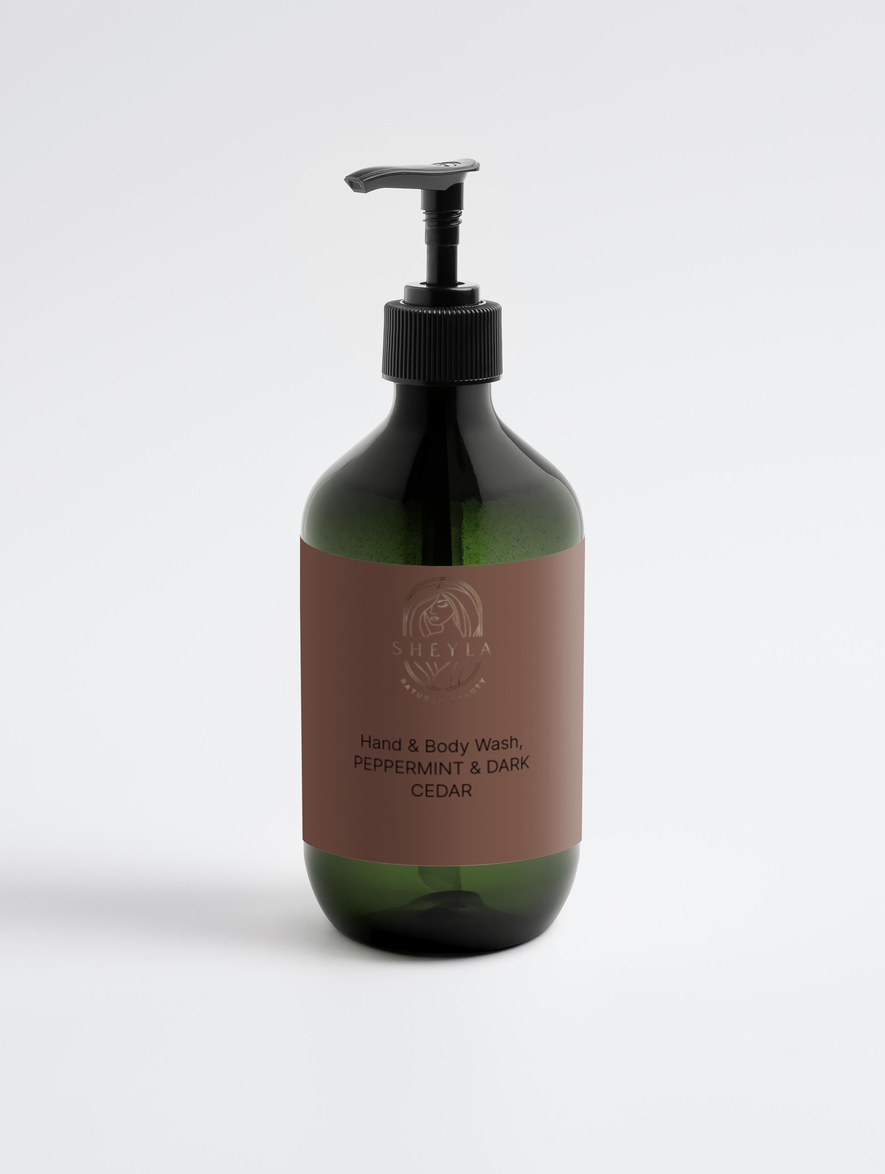 Hand & Body Wash PEPPERMINT & DARK CEDAR